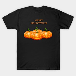 Happy Halloween Pumpkins Holiday - NYC Stitch Studio T-Shirt